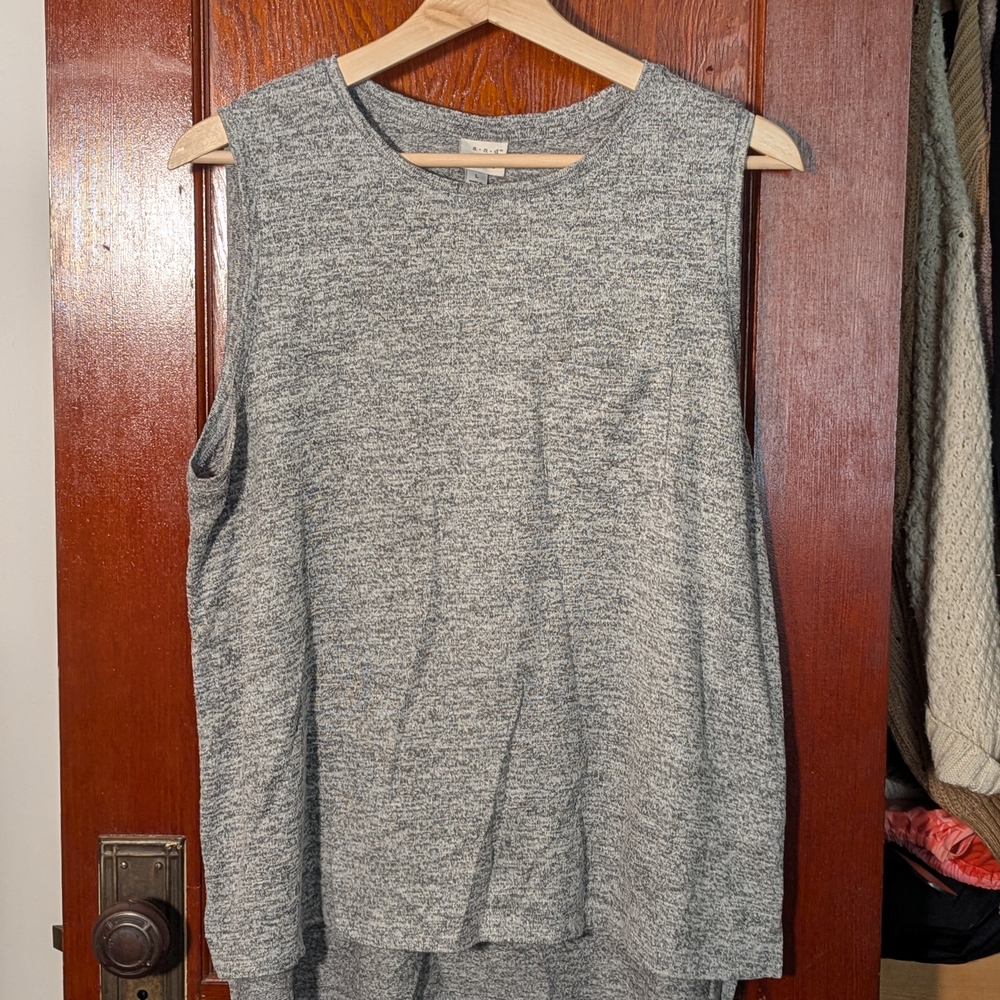 a new day Heather Gray Muscle Tee